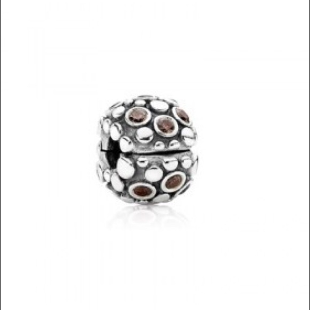 Pink bubble Pandora clip